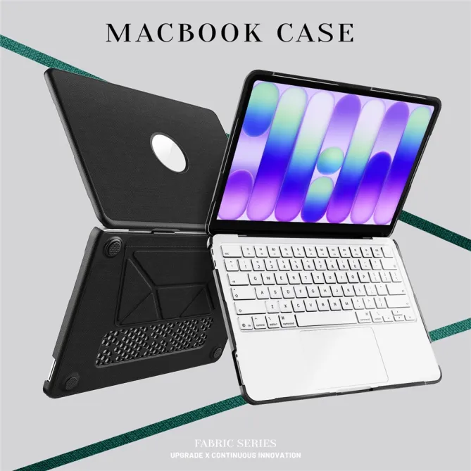 Coque MacBook Neo 13 pouces Tissu Premium Béquille