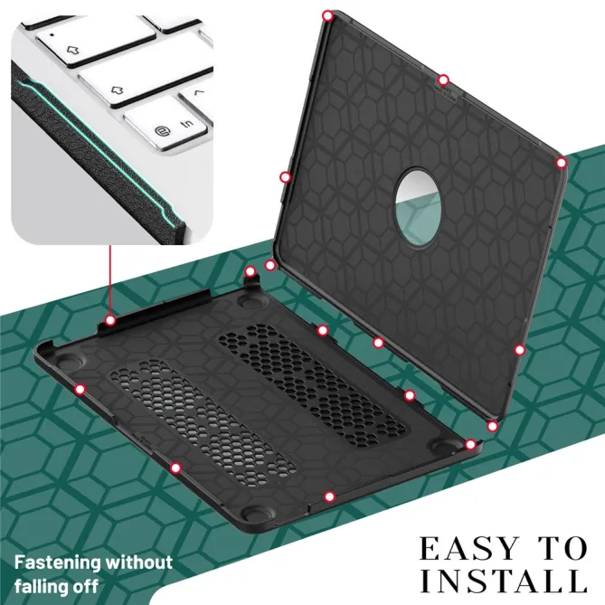Coque MacBook Neo 13 pouces Tissu Premium Béquille