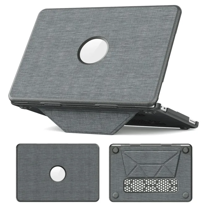 Coque MacBook Neo 13 pouces Tissu Premium Béquille