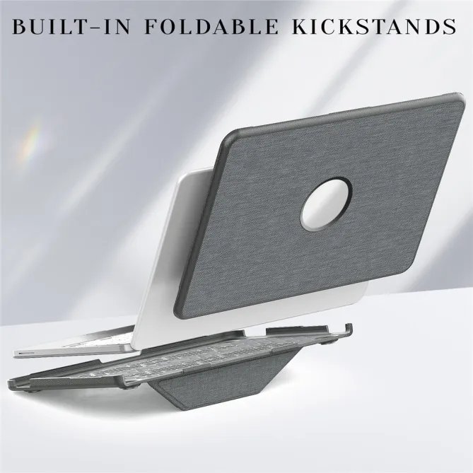 Coque MacBook Neo 13 pouces Tissu Premium Béquille