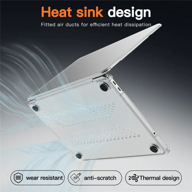 Coque MacBook Neo 13 pouces Crystal Dual Shield