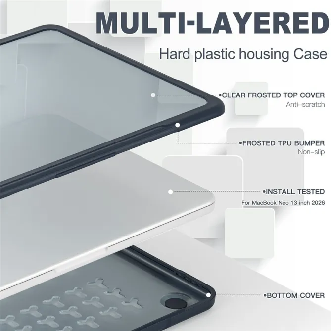 Coque MacBook Neo 13 pouces Fortress Triple Couche