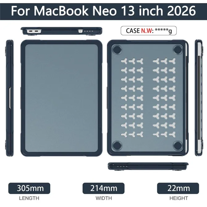 Coque MacBook Neo 13 pouces Fortress Triple Couche