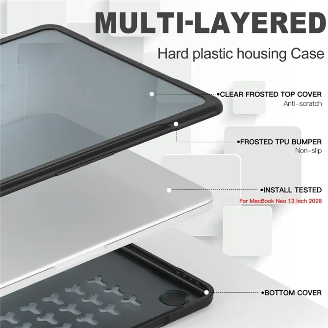 Coque MacBook Neo 13 pouces Fortress Triple Couche