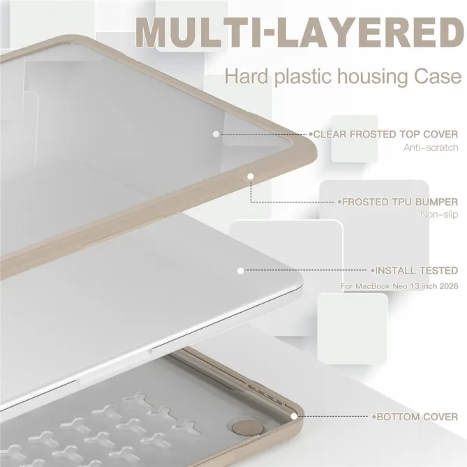 Coque MacBook Neo 13 pouces Fortress Triple Couche
