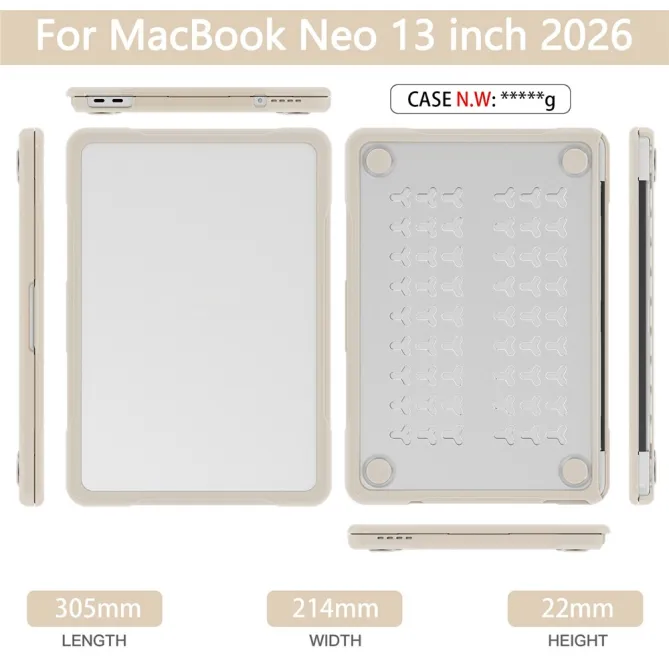 Coque MacBook Neo 13 pouces Fortress Triple Couche