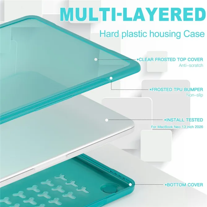 Coque MacBook Neo 13 pouces Fortress Triple Couche