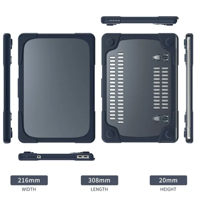 Coque MacBook Neo 13 pouces Titan Hybrid Béquille