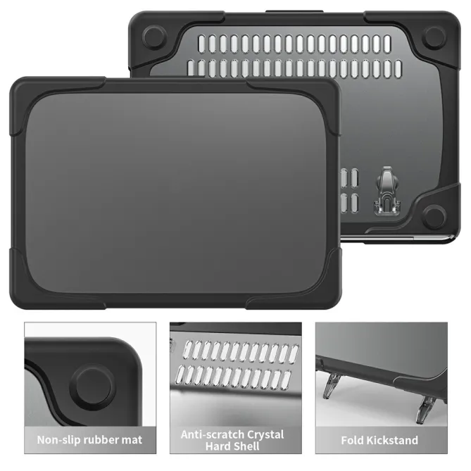Coque MacBook Neo 13 pouces Titan Hybrid Béquille
