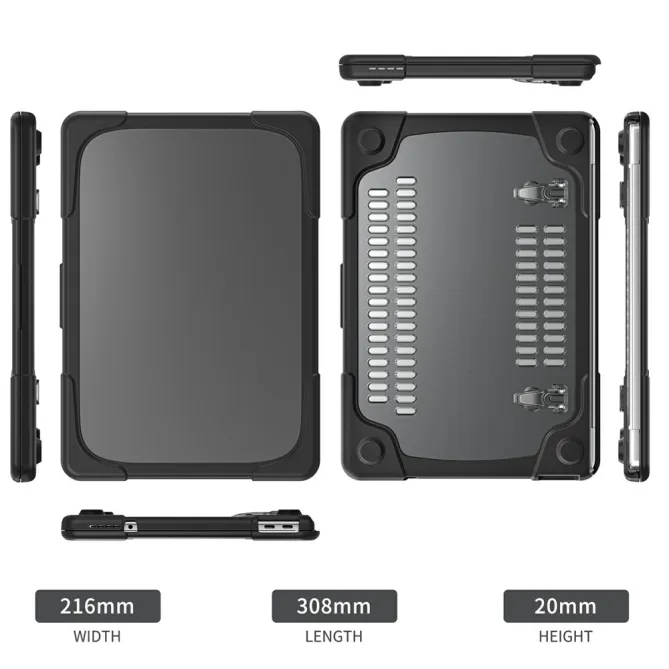 Coque MacBook Neo 13 pouces Titan Hybrid Béquille