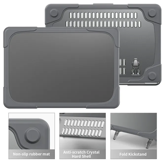 Coque MacBook Neo 13 pouces Titan Hybrid Béquille