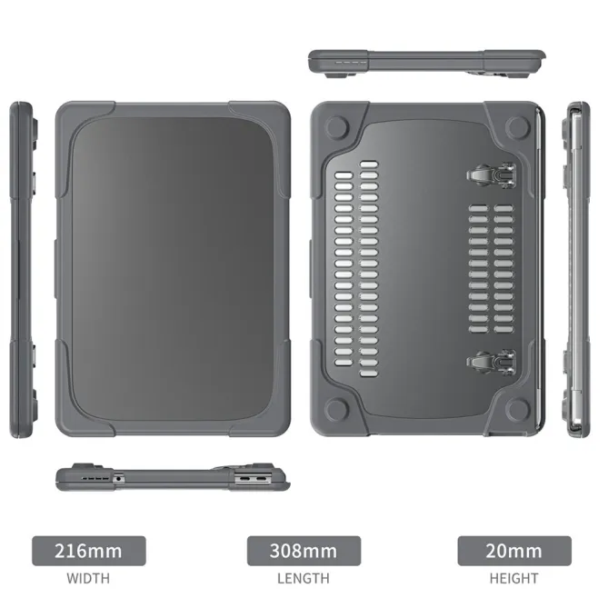 Coque MacBook Neo 13 pouces Titan Hybrid Béquille