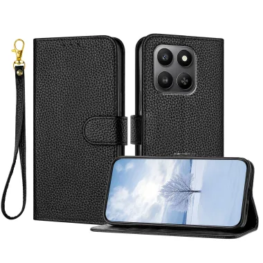 Housse Honor 600 Smart Simili Cuir Grain Litchi avec Dragonne