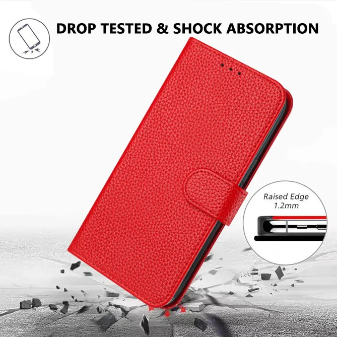Housse Honor 600 Smart Simili Cuir Grain Litchi avec Dragonne
