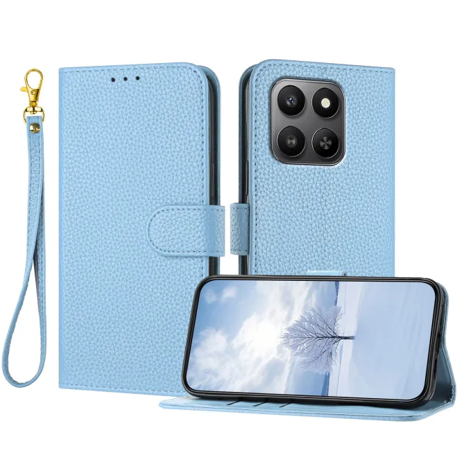 Housse Honor 600 Smart Simili Cuir Grain Litchi avec Dragonne