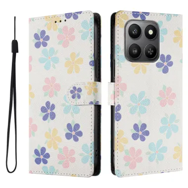 Housse Honor 600 Smart Fleurs Multicolores avec Dragonne