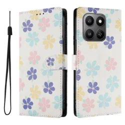 Housse Honor 600 Smart Fleurs Multicolores avec Dragonne