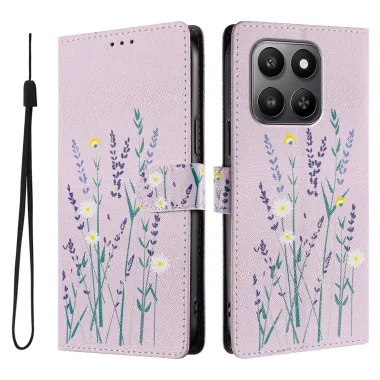 Housse Honor 600 Smart Motif Lavande avec Dragonne