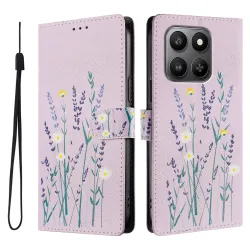 Housse Honor 600 Smart Motif Lavande avec Dragonne