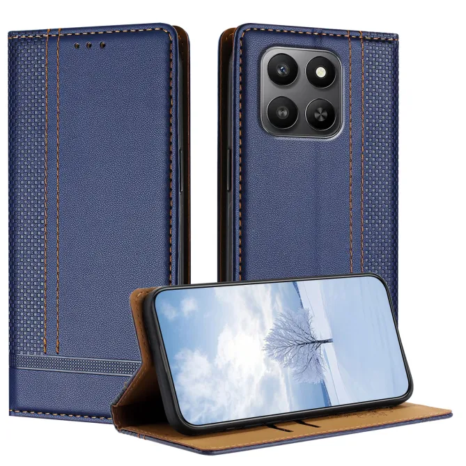 Flip Cover Honor 600 Smart Lignes Structurées avec Porte-Cartes