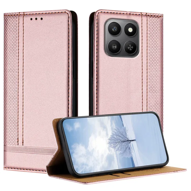 Flip Cover Honor 600 Smart Lignes Structurées avec Porte-Cartes