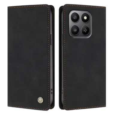 Housse rabat Honor 600 Smart simili cuir suédé anti-RFID