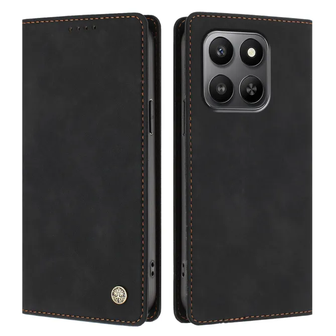 Housse rabat Honor 600 Smart simili cuir suédé anti-RFID