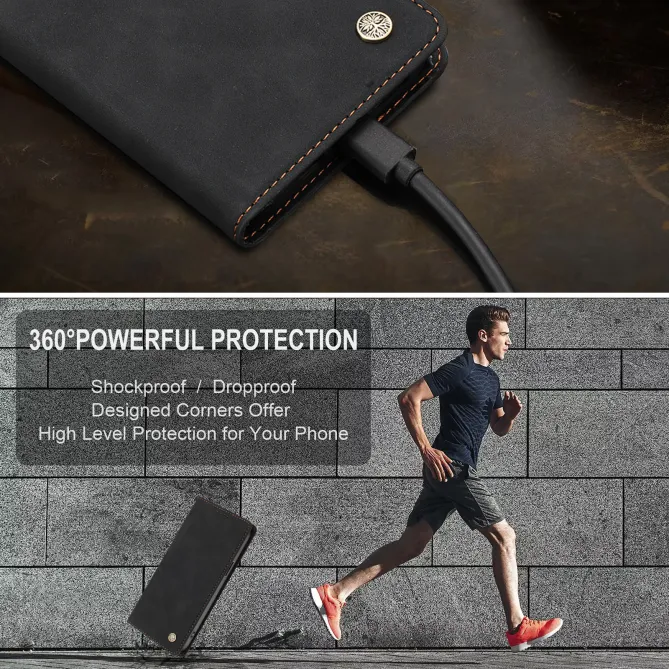 Housse rabat Honor 600 Smart simili cuir suédé anti-RFID