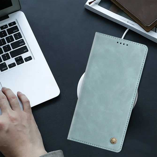 Housse rabat Honor 600 Smart simili cuir suédé anti-RFID