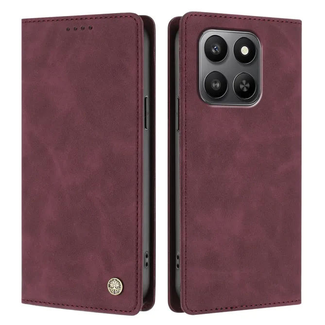 Housse rabat Honor 600 Smart simili cuir suédé anti-RFID