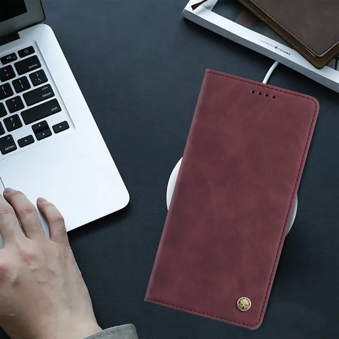 Housse rabat Honor 600 Smart simili cuir suédé anti-RFID