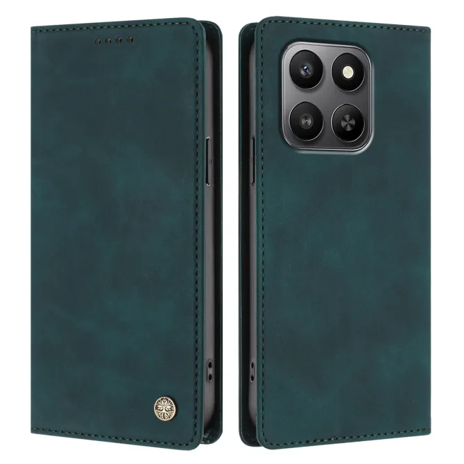 Housse rabat Honor 600 Smart simili cuir suédé anti-RFID