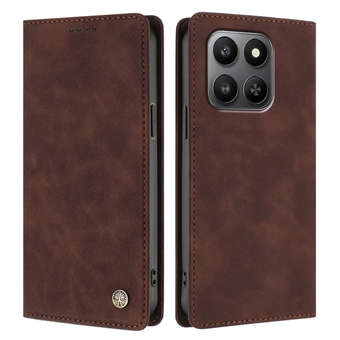 Housse rabat Honor 600 Smart simili cuir suédé anti-RFID