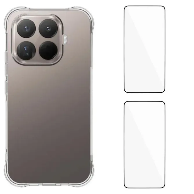 Coque Xiaomi 17T Pro Transparente avec 2 Verres Trempés