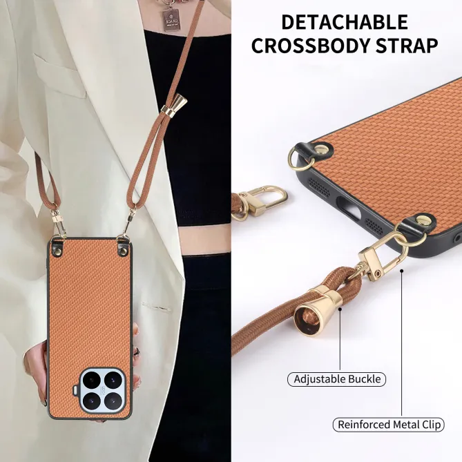 Coque Xiaomi 17T Pro Texture Fibre de Carbone Cordon Ajustable