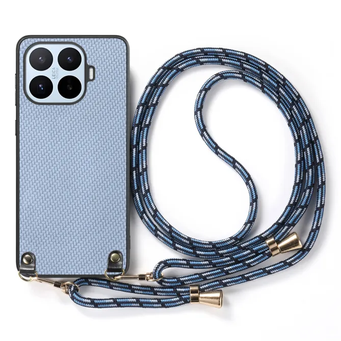 Coque Xiaomi 17T Pro Texture Fibre de Carbone Cordon Ajustable