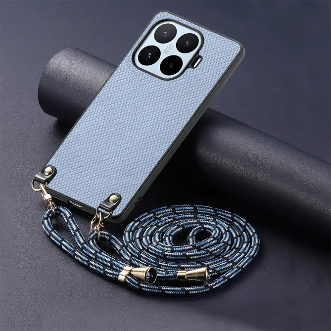 Coque Xiaomi 17T Pro Texture Fibre de Carbone Cordon Ajustable