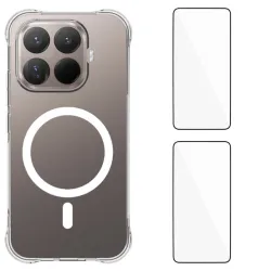 Coque Xiaomi 17T Pro Magnétique Transparente avec 2 Films Écran