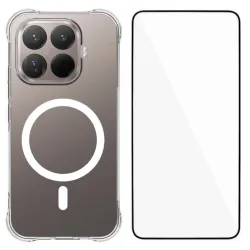 Coque Xiaomi 17T Pro Magnétique Transparente avec Film Écran Verre Trempé