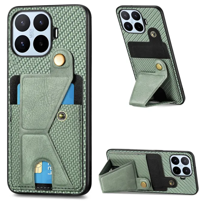 Coque Xiaomi 17T Pro Fibre de Carbone Support en K Porte-Carte