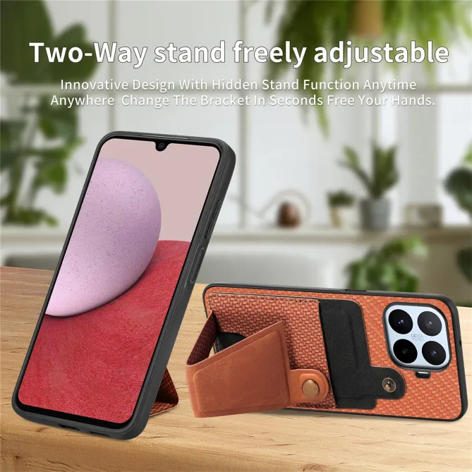 Coque Xiaomi 17T Pro Fibre de Carbone Support en K Porte-Carte