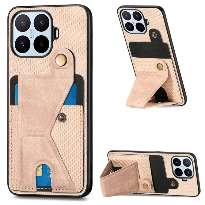 Coque Xiaomi 17T Pro Fibre de Carbone Support en K Porte-Carte