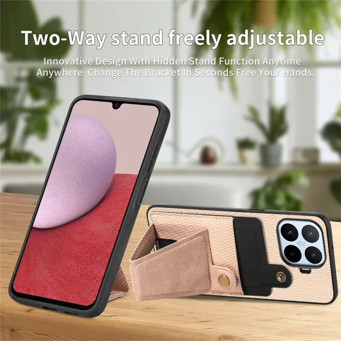 Coque Xiaomi 17T Pro Fibre de Carbone Support en K Porte-Carte