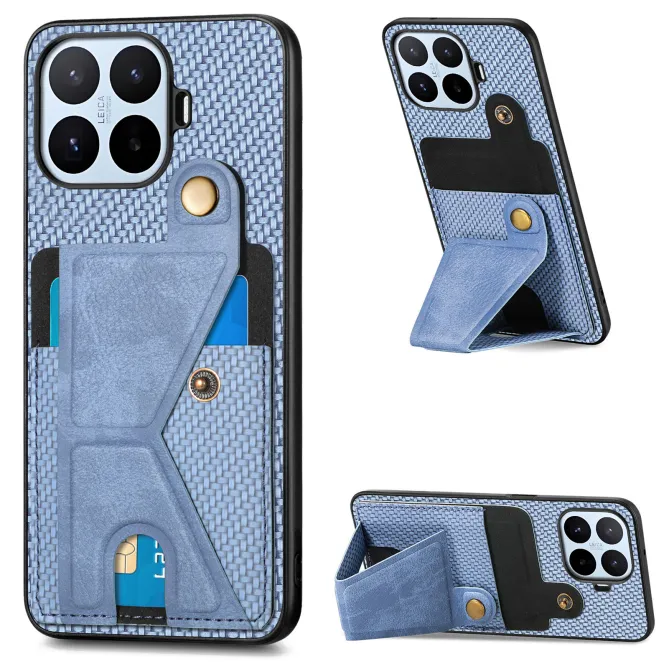 Coque Xiaomi 17T Pro Fibre de Carbone Support en K Porte-Carte