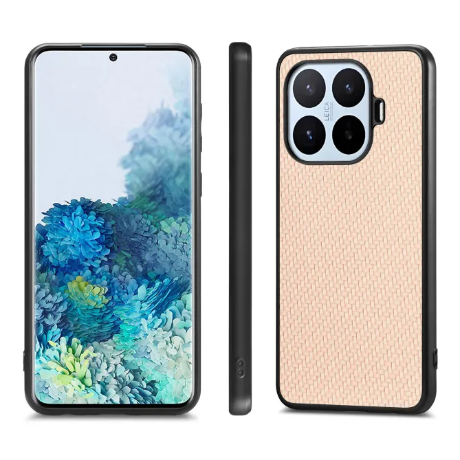 Coque Xiaomi 17T Pro Texture Fibre de Carbone Simili Cuir Rigide
