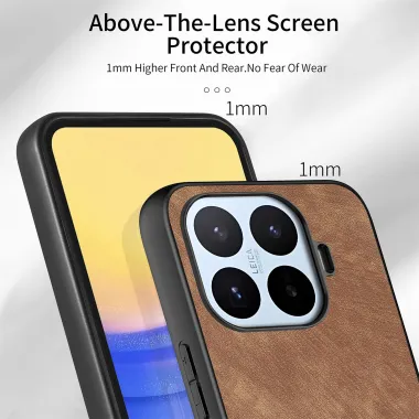 Coque Xiaomi 17T Pro Simili Cuir Rétro