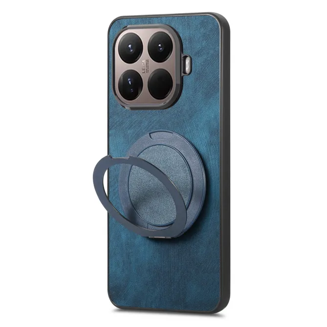 Coque Xiaomi 17T Pro Simili Cuir Rétro Anneau Rotatif