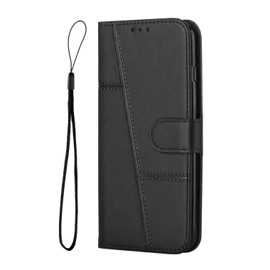 Housse Xiaomi 17T Pro Simili Cuir Lignes en Relief