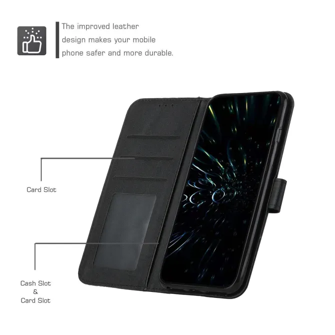 Housse Xiaomi 17T Pro Simili Cuir Lignes en Relief