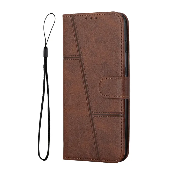 Housse Xiaomi 17T Pro Simili Cuir Lignes en Relief